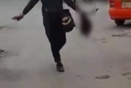 فيديو جديد عن قرب للحظات قيام سفاح الإسماعيلية بذبح زميله والتجول برأسه